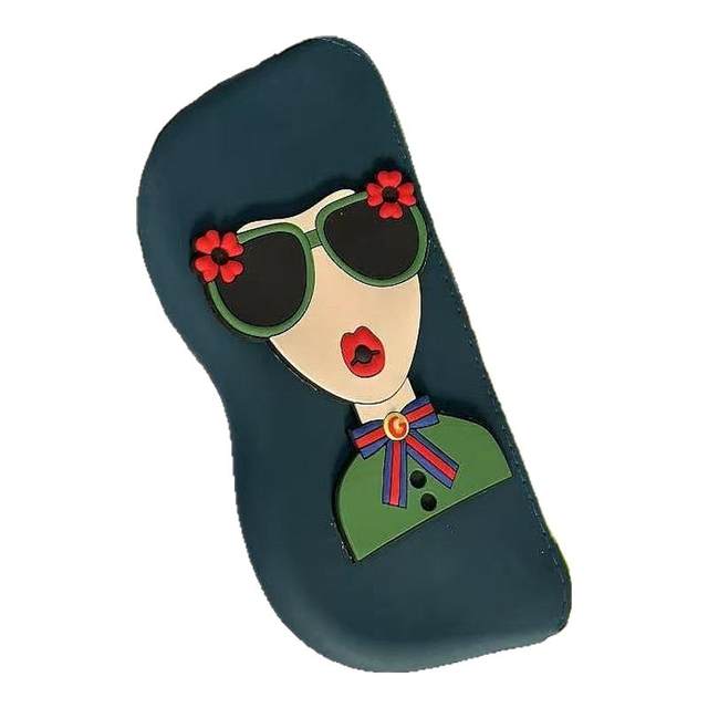 Portable glasses box for women with high-end sense of pressure-proof