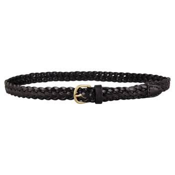 Tibetan leatherworker women's genuine leather alloy simple belt