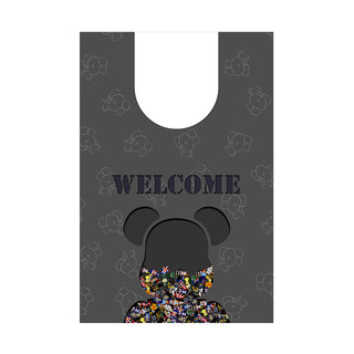 Quick-drying, water-absorbent and non-slip toilet toilet u-shaped floor mat