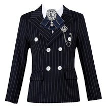 Boys plus size suit plus fat and widened host dress fat boy suit spring middle and older childrens performance clothing