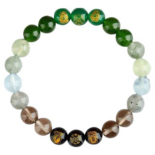 Putuo mountain genuine five elements duobao crystal bracelet bracelet