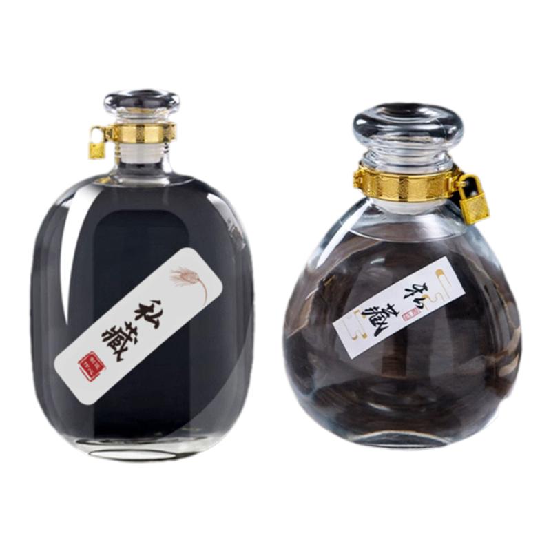 Factory direct sales Chinese style simple style glass liquor bottle