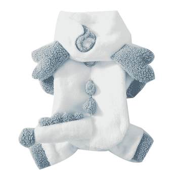 Dog clothes cute little white dragon transformation costume
