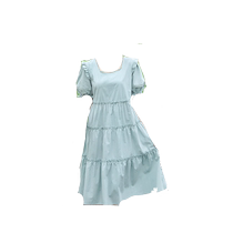 Pregnant women dress summer dress French age-reducer bubble sleeve loose and loose pregnant women long dress pregnant women
