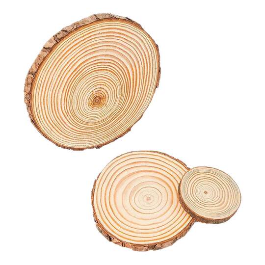 Children's DIY hand-painted pine wood round pieces decorative materials