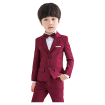 Luo Meng childrens suit suit flower girl dress boy suit little boy middle and older child piano performance three-piece set autumn