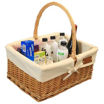 Rattan picnic basket cargo basket weaving storage basket gift basket