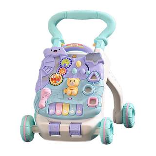 Anti-rollover baby walker with adjustable speed