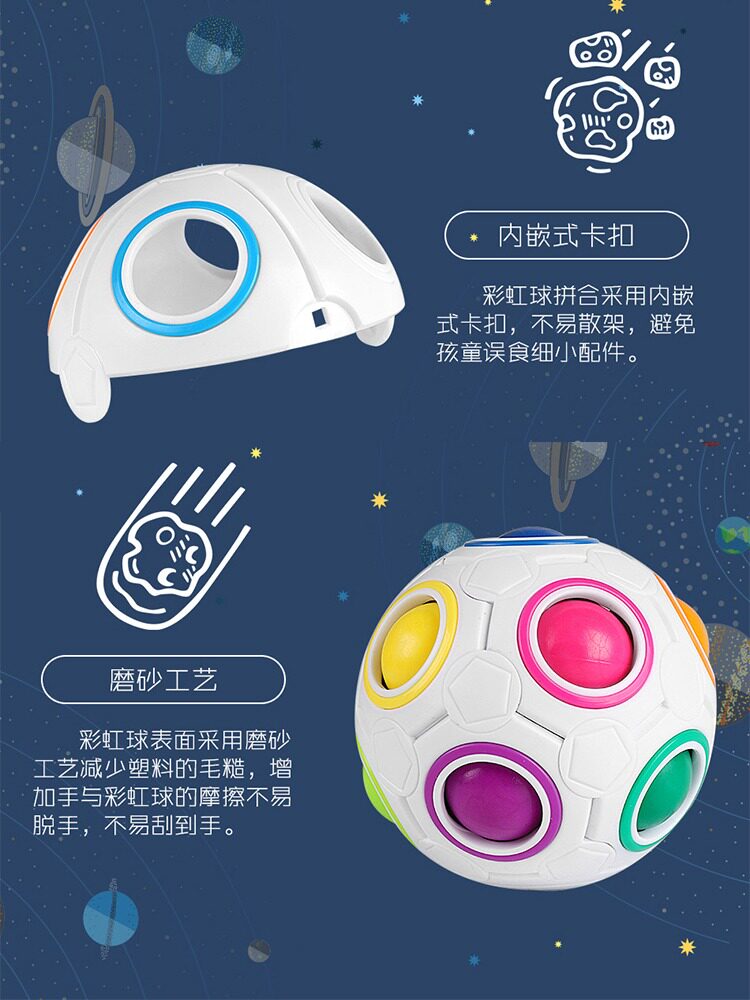 ของเล่นลูกบอลสายรุ้งสำหรับเด็ก ลูกบอลขนาดเล็กสำหรับให้เด็ก ๆ บีบเล่น เหมาะสำหรับทารกและเด็กวัยหัดเดินอายุ 1 ขวบ ลูกบอลยืดหยุ่น ลูกบอลพลาสติกยืดหยุ่นสำหรับเด็กอนุบาล