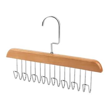 Wooden suspender clothes rack multi-functional underwear vest storage