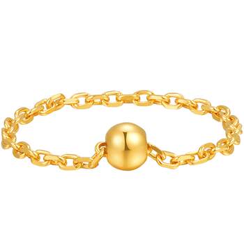 Ming brand jewelry gold ring transfer simple