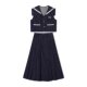 ສິ້ນ Eptison retro preppy denim suit