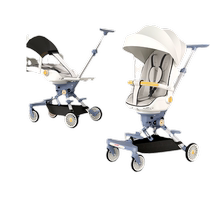 Baby-walking artifact stroller can sit lie down lightweight one-button folding two-way high-view baby walking stroller
