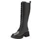 Winter women's shoes Aokang over-the-knee boots fashionable thin velvet