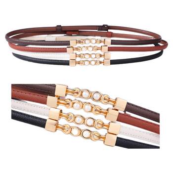 Woodpecker belt women's thin belt fashion decorative girdle belt with dress waist waist chain for women