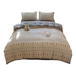 ins Bed Double-Layer Gauze Four-Piece Set 2026 New Soft Duvet Cover Bed Sheet Single Student Dormitory Three-Piece Set 4