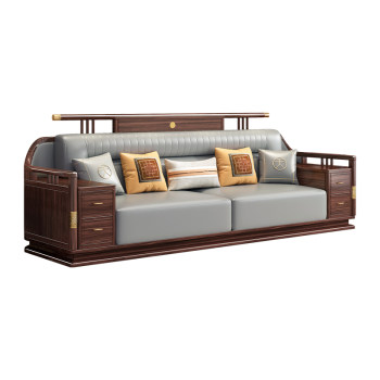 High-end ebony wood villa sofa dimel new chinese style High-end ebony wood villa sofa dimel new chinese style