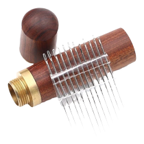 No-threading needles no-threading needles no-threading needles household needle sets wooden tube hand sewing boxes for the elderly blind people