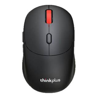 [Hot Recommendation] Lenovo Thinkplus Wireless Silent Mouse for Office Use, Classic Red Dot Portable Notebook