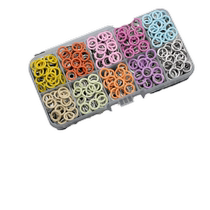 Colorful solid five-prong buckle installation tool set invisible snap-on buckle nail-free and seam-free baby clothes fixed hidden buckle