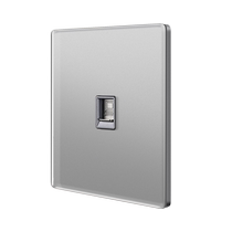 CAT7 10 Gigabit Category 7 shielded straight-through network cable socket panel tempered glass Category 6 Super network zinc alloy module