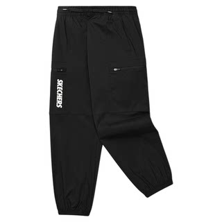 Skechers autumn woven trousers for boys and girls, medium and large children's casual sports outdoor pants, loose and comfortable casual pants