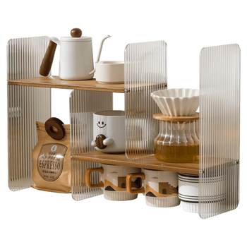 Eleven-dimensional desktop cup storage rack