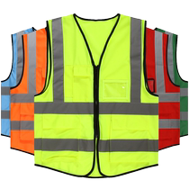 Volunteer vest custom printed logo reflective clothing safety vest volunteer custom fluorescent construction breathable vest