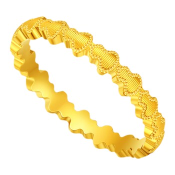 Chao hongjihong gourd gold ring solid gold ring for women, joint ring, set, tail ring, women's brushed high-end pricing