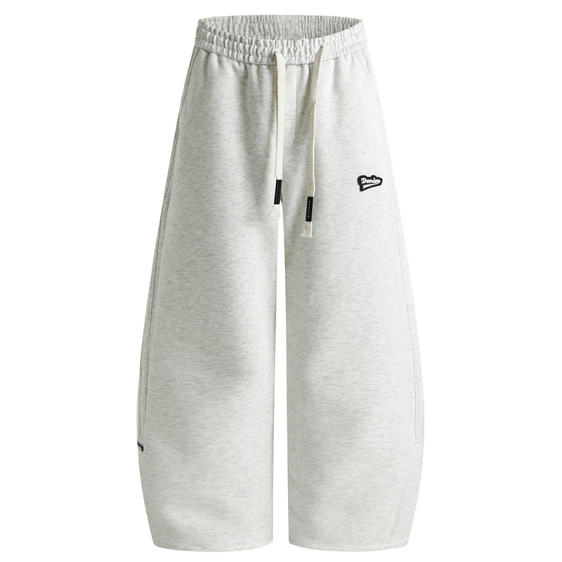 Aberdeen literary men's gray sweatpants men's autumn and winter straight pants