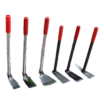 Stainless steel small hoe for flower planting weeding rake vegetable planting fishing soil loosening hoe multi-functional all-steel gardening hoe