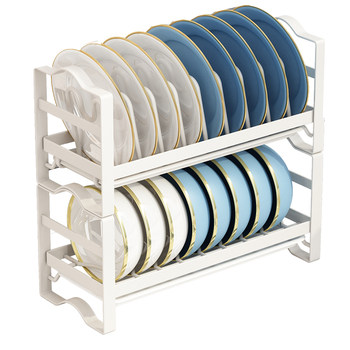 Multi-functional dish drain storage rack