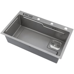 Handmade Nano Sink Single Bowl Thickened 304 Stainless Steel Dishwashing Basin Kitchen Sink
