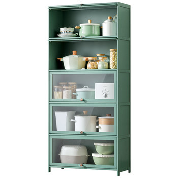 Eleven-dimensional transparent cabinet door storage rack