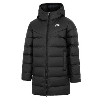 NIKE Nike Down Jacket Women's 2024 Summer New Sportswear Hooded Warm Jacket Trendy DQ6874-010