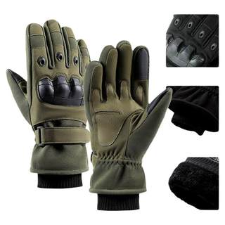 加绒保暖防寒滑雪战术手套冬季户外训练登山骑行防滑耐磨摩托车男