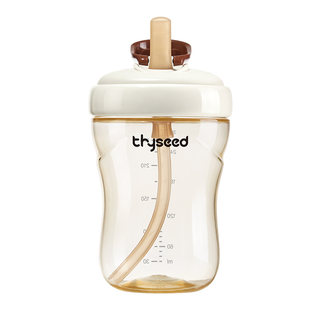 Shixi straw cup direct drinking milk bottle large capacity straw milk bottle for infants over one year old baby drinking milk cup