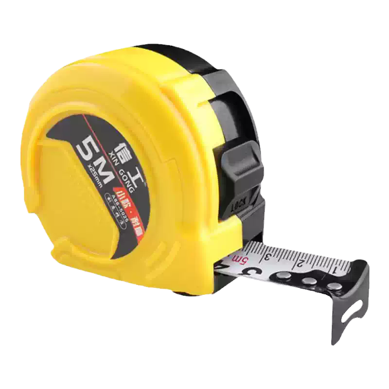 加厚加硬公制卷尺5米高精度钢卷尺家用耐磨软尺信工品牌测量盒尺