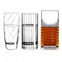 Luigi imported living room home lead-free crystal glass pattern tall beer glass water glass juice drink cup