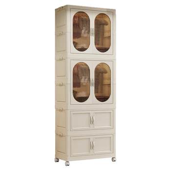 Thickened storage cabinet for children's wardrobe without installation