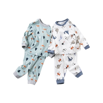 David Bella Childrens Underwear Set Pure Cotton Spring Boys Home Clothes Pajamas Baby Autumn Clothes Autumn Winter Pants