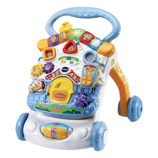 VTECH hand-pushing toddler rides with dual gear speed adjustment