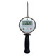 Pin digital thermometer holding grain haystack wheat straw
