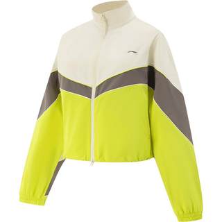 李宁风衣女士秋冬新款健身跑步开衫长袖外套防泼水梭织运动夹克