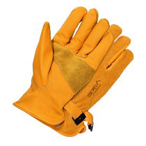 Primitive outdoor camping flame-retardant heat-insulating and anti-scalding gloves thickened cowhide wear-resistant high-temperature resistant long picnic gloves