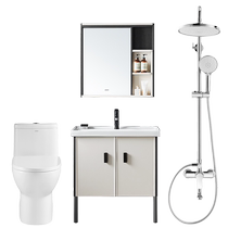 Wrigley bathroom cabinet modern ceramic integrated basin bathroom cabinet bathroom washbasin cabinet combination toilet shower set