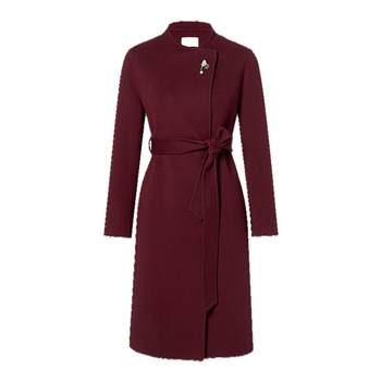 Yingzhi shangju's beautiful red woolen woolen thick coat