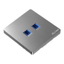 Concealed type 86 household Gigabit computer SC fiber optic socket computer broadband network cable dual-port network socket panel