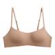 Scarless slightly gathered breathable bra