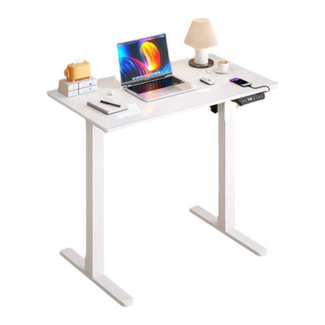 Small apartment electric lift table comes with universal wheels